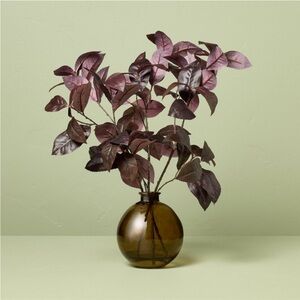 15.5" Black Plum Leaf Artificial Fall
Arrangement - Hearth & Hand™ with Magnolia